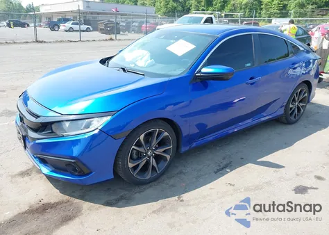 2019 Honda Civic Sport из США, поврежденный, VIN 2HGFC2F80KH594082
